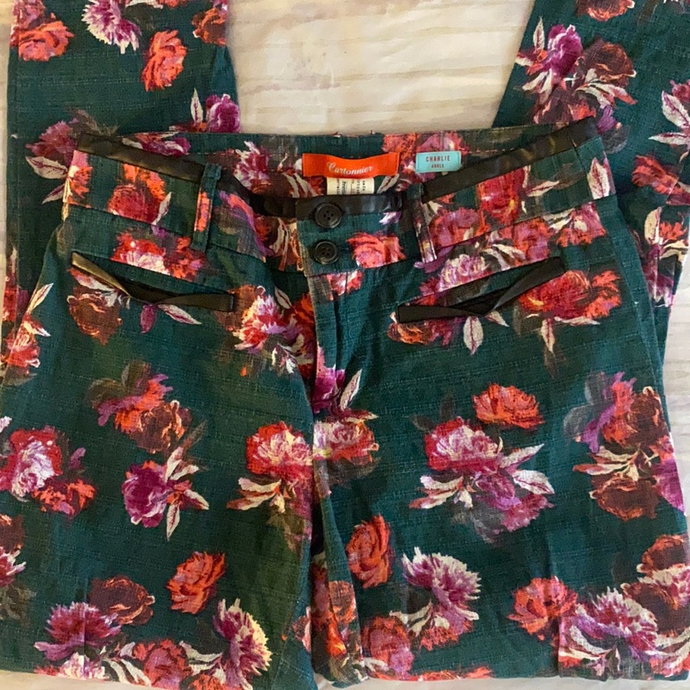 Super fun Anthro floral pants